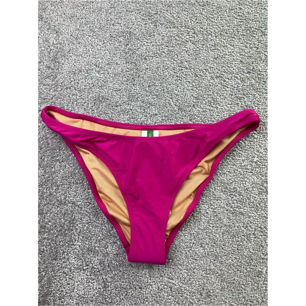 J. Crew Heritage 1989 high-leg bikini bottom Radiant Fuchsia Size Medium